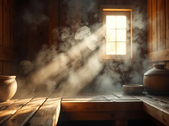 Vapor em sauna